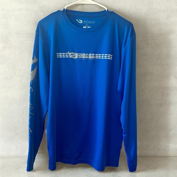 Mojo Blue Performance Long-Sleeve Fishing Shirt | Size Medium - Picture 3 of 4